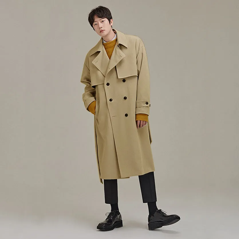 Men's Double Breasted Trench Coat