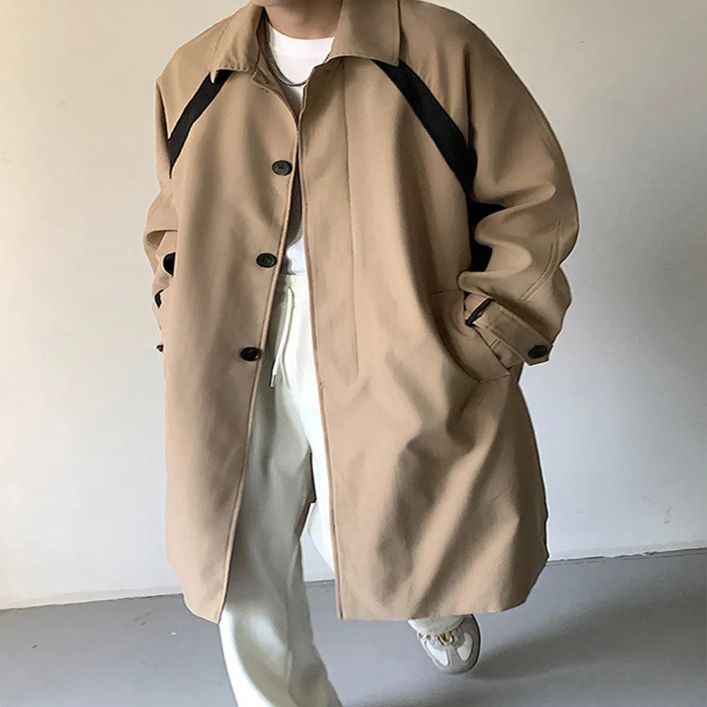 Men's Mid-Length Trench Coat