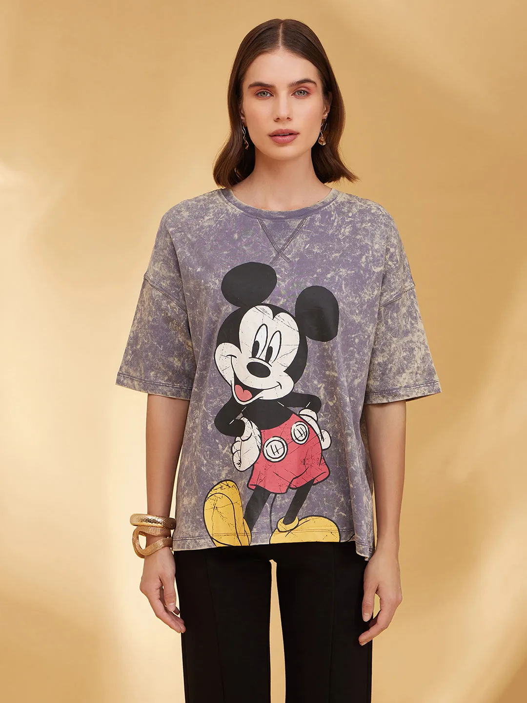 Mickey Mouse  Disney Printed Graphic T-Shirt