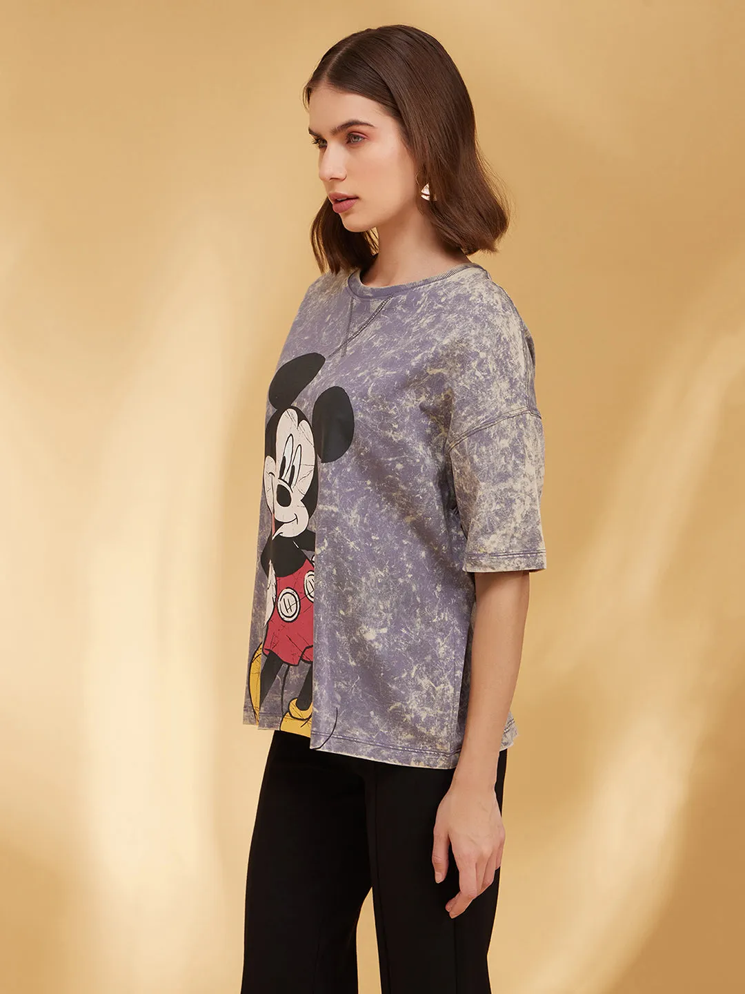 Mickey Mouse  Disney Printed Graphic T-Shirt