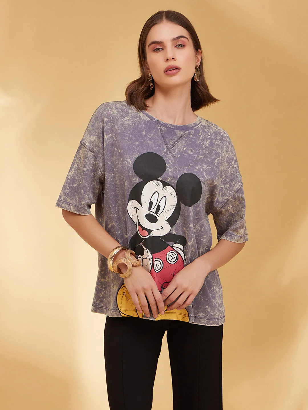 Mickey Mouse  Disney Printed Graphic T-Shirt