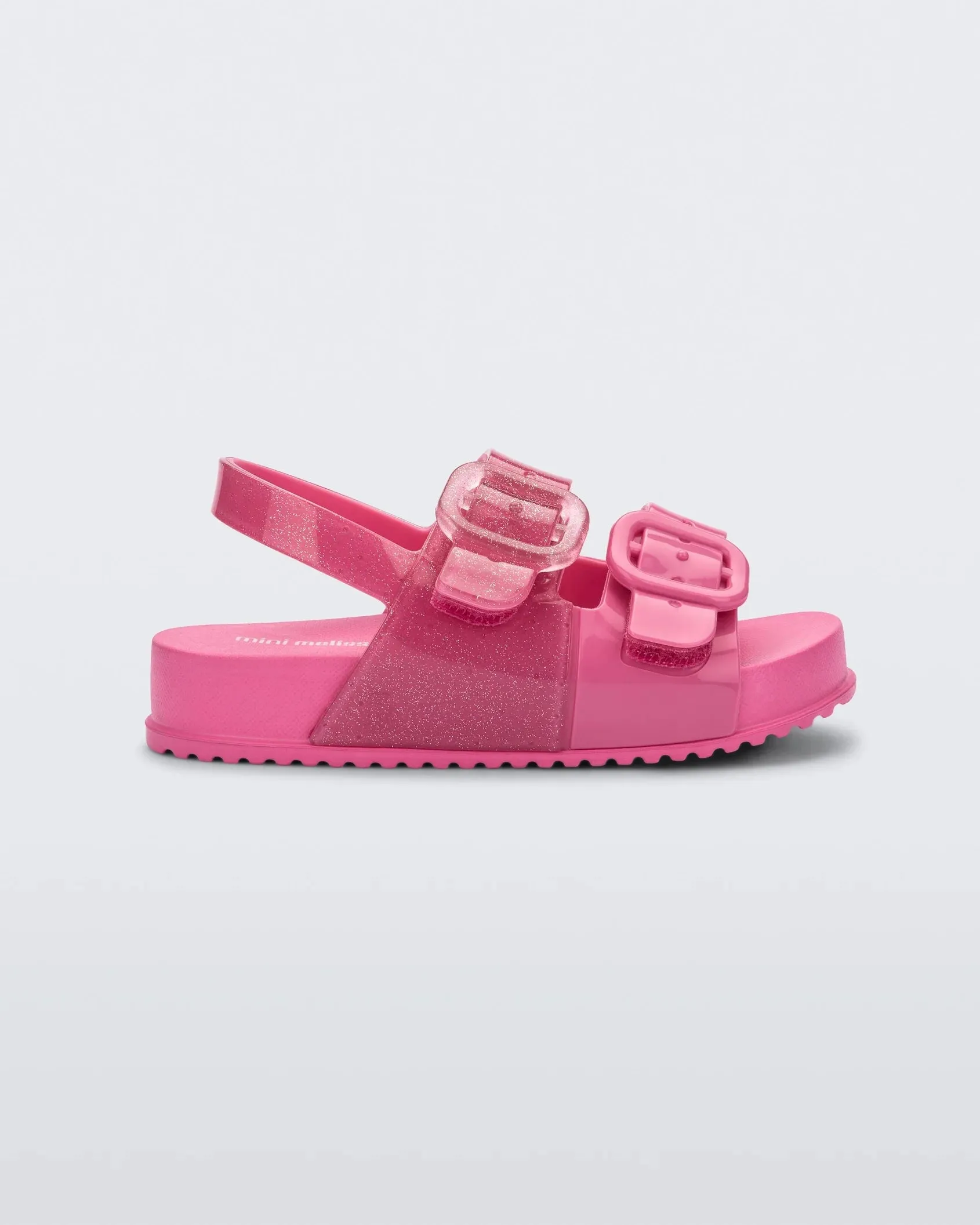 Mini Melissa Cozy Sandals- Pink Glitter