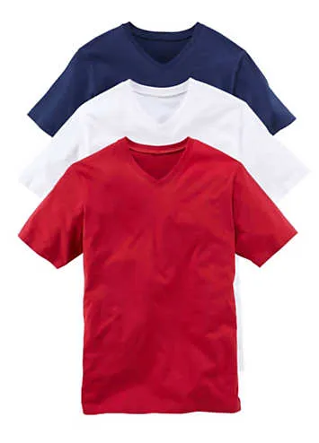 Multi Pack of V-Neck T-Shirts | Grattan