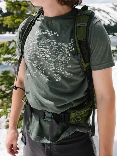 National Parks Map Tee