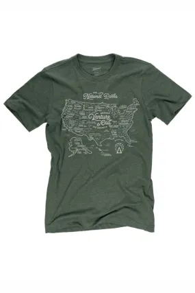 National Parks Map Tee