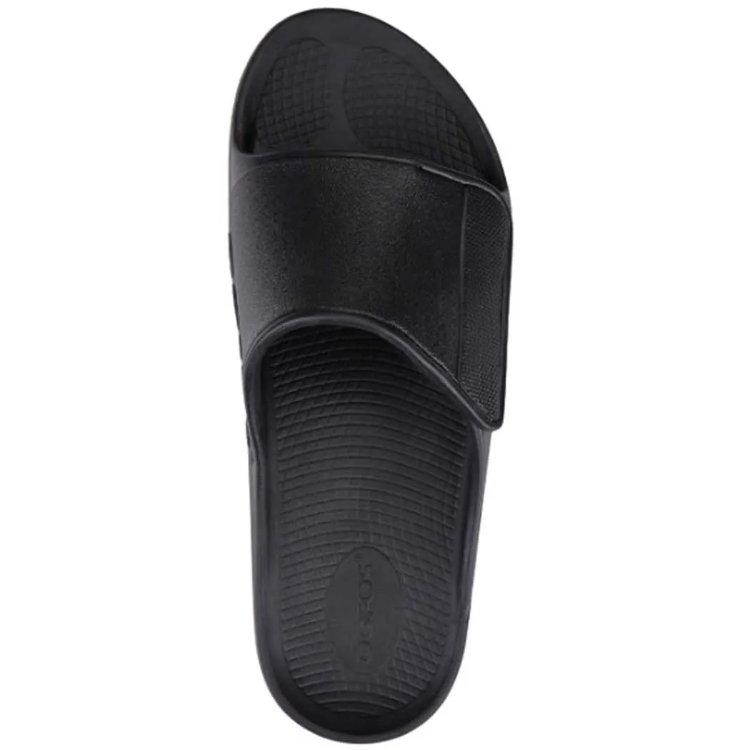 Oofos Ooah Sport Flex Slide Sandal Black Matte (Unisex)