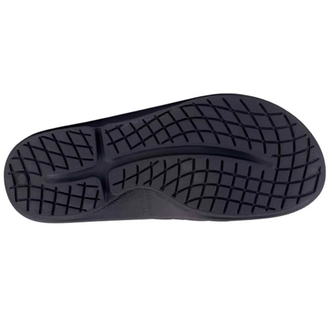 Oofos Ooah Sport Flex Slide Sandal Black Matte (Unisex)