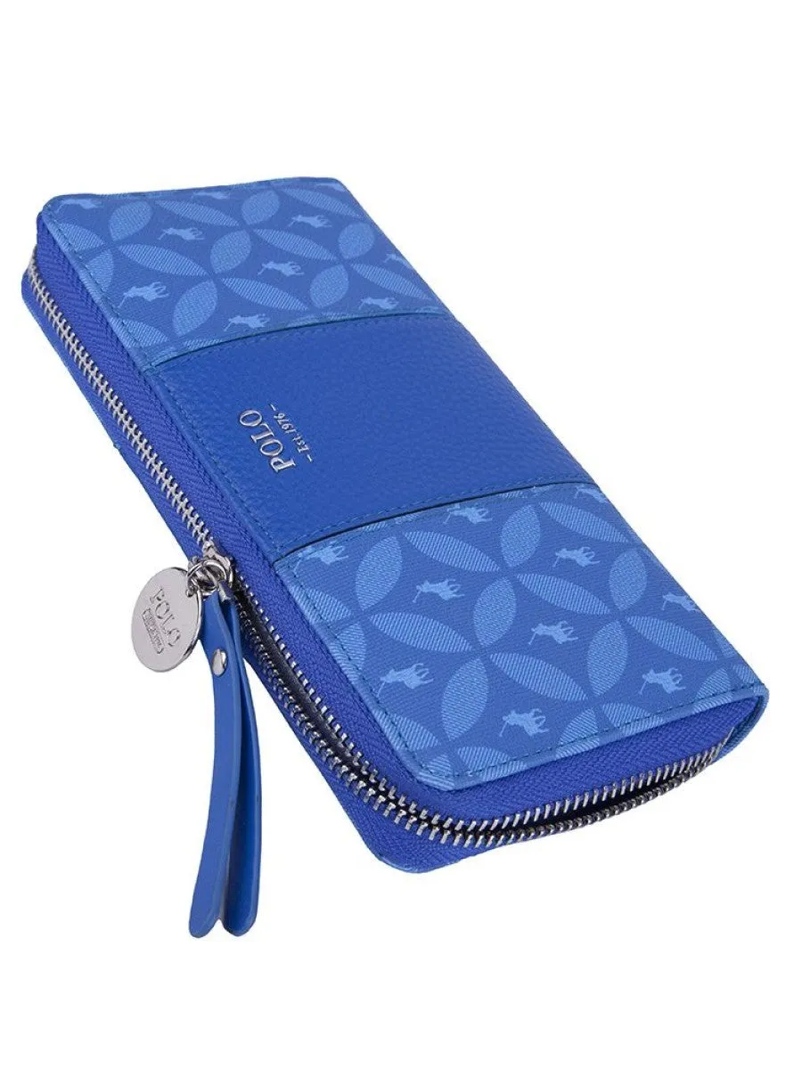 Polo Belize Zip Around Purse Blue