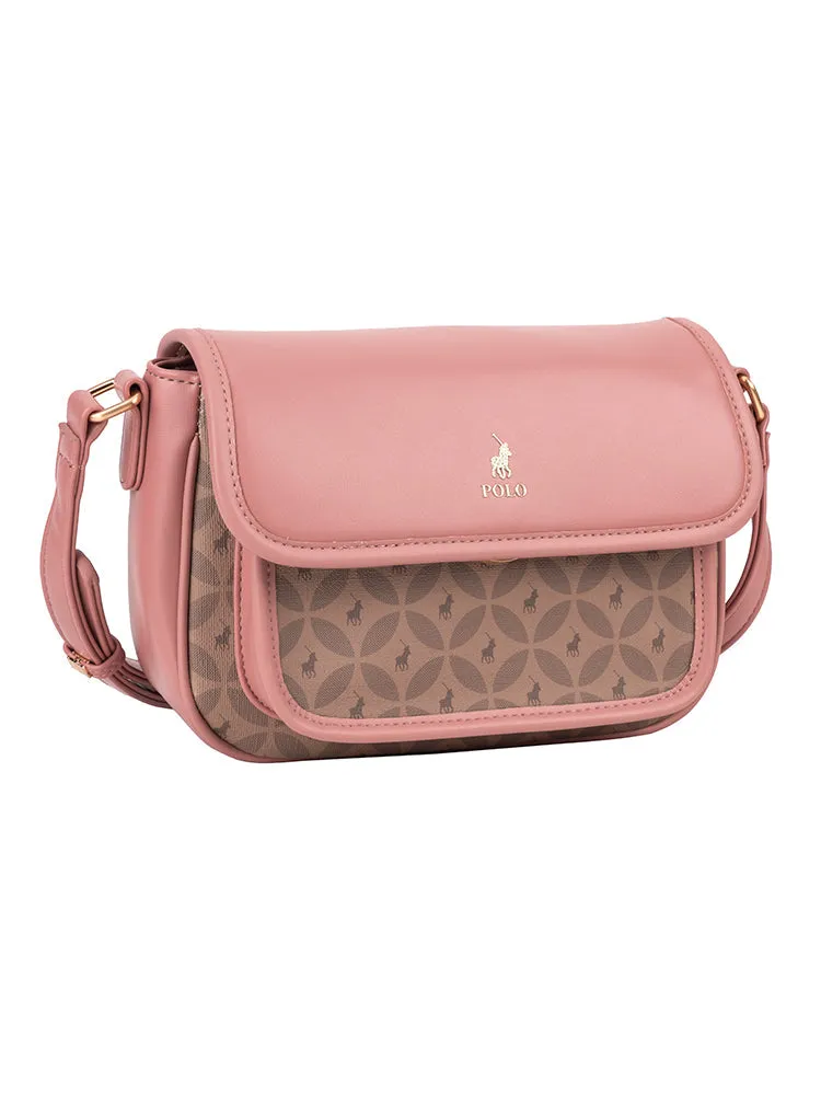 Polo Havana Flapover Bag Dusty Pink