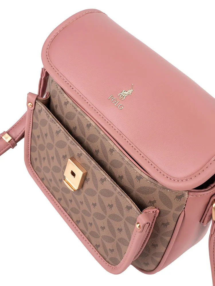 Polo Havana Flapover Bag Dusty Pink