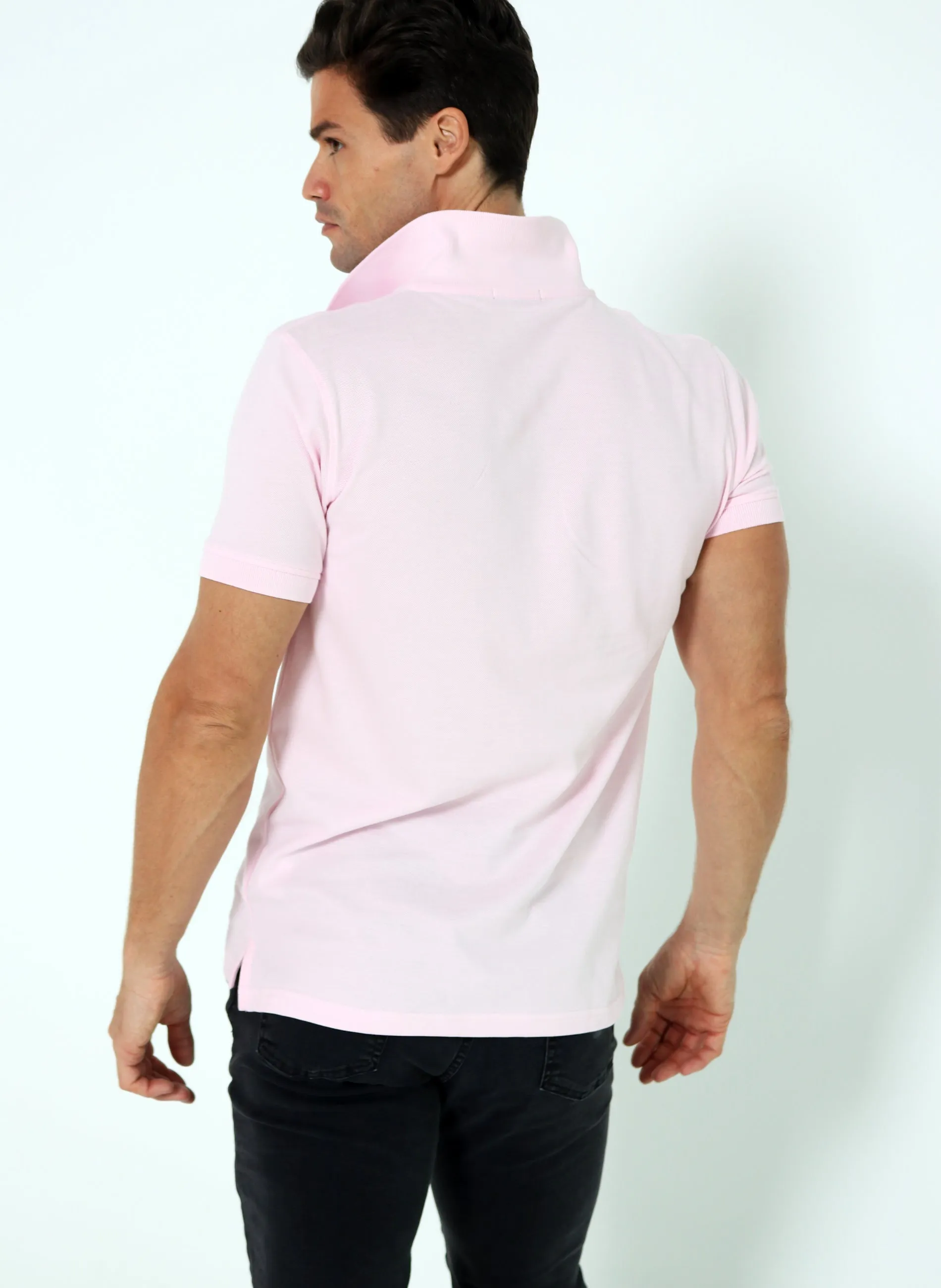 Polo Hombre Classic Rosa Palo