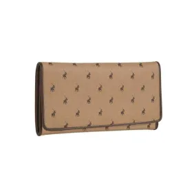 Polo Lyon Slim Trifold Purse Camel