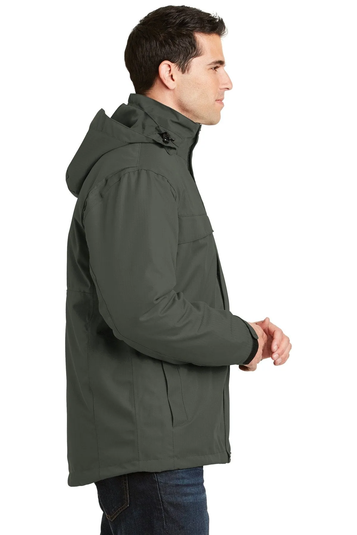 Port Authority Herringbone 3-in-1 Parka J302 Spruce Green