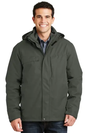 Port Authority Herringbone 3-in-1 Parka J302 Spruce Green