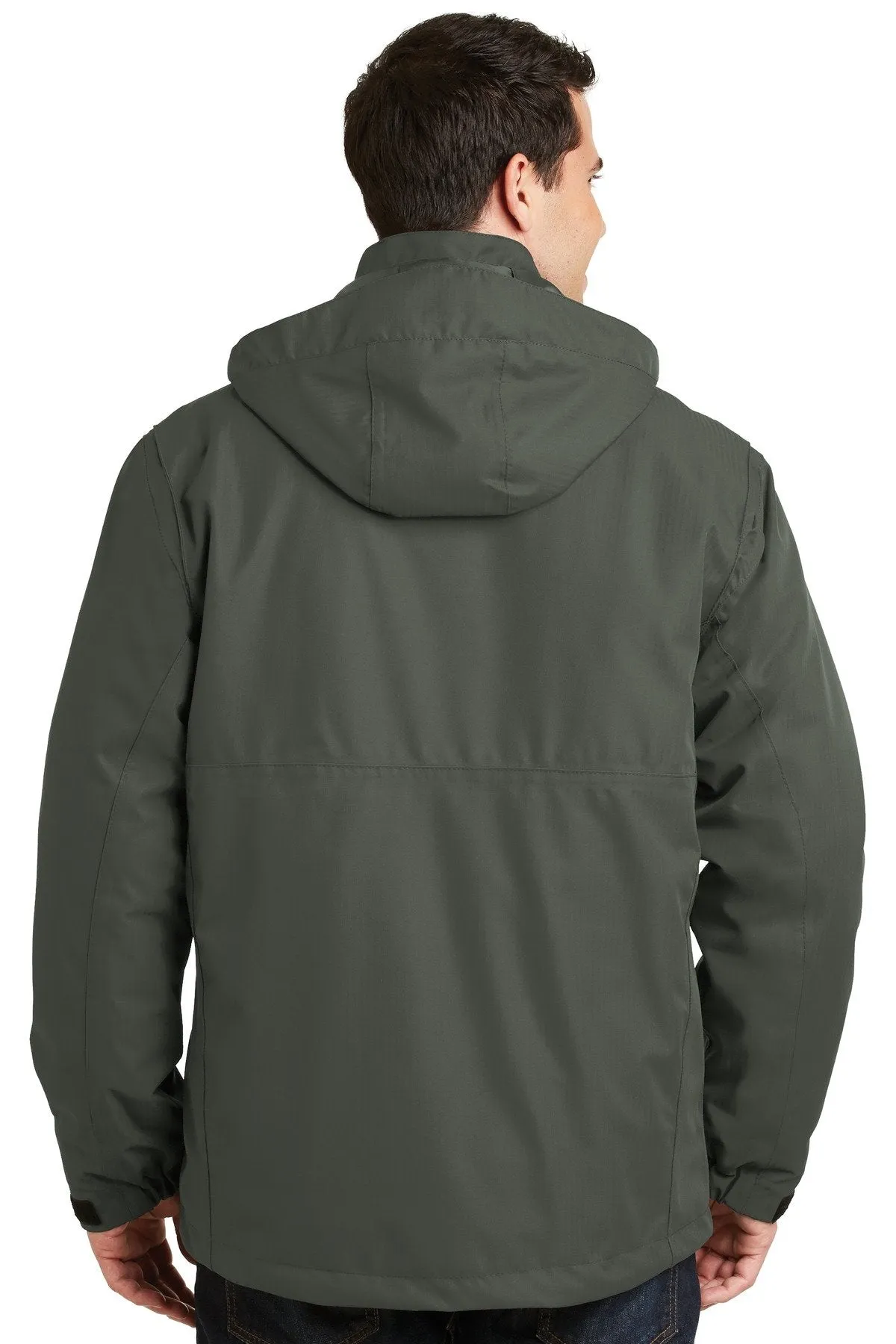 Port Authority Herringbone 3-in-1 Parka J302 Spruce Green