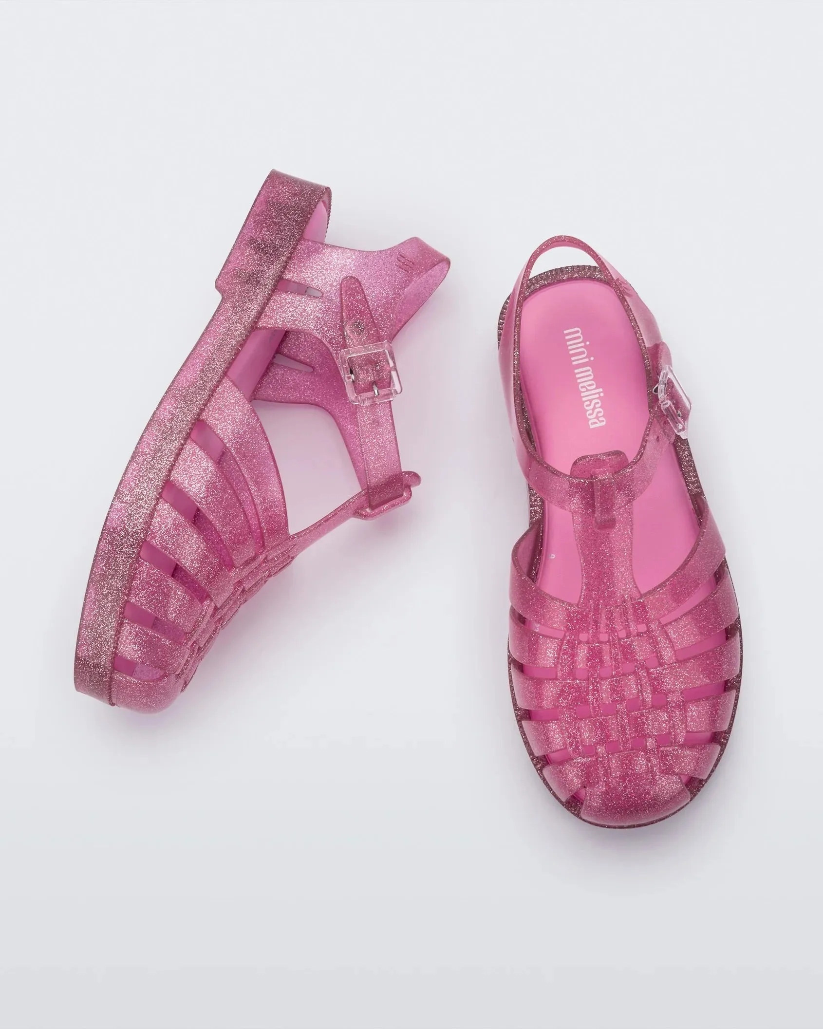 Possession Shiny Kids Sandals - Glitter Pink