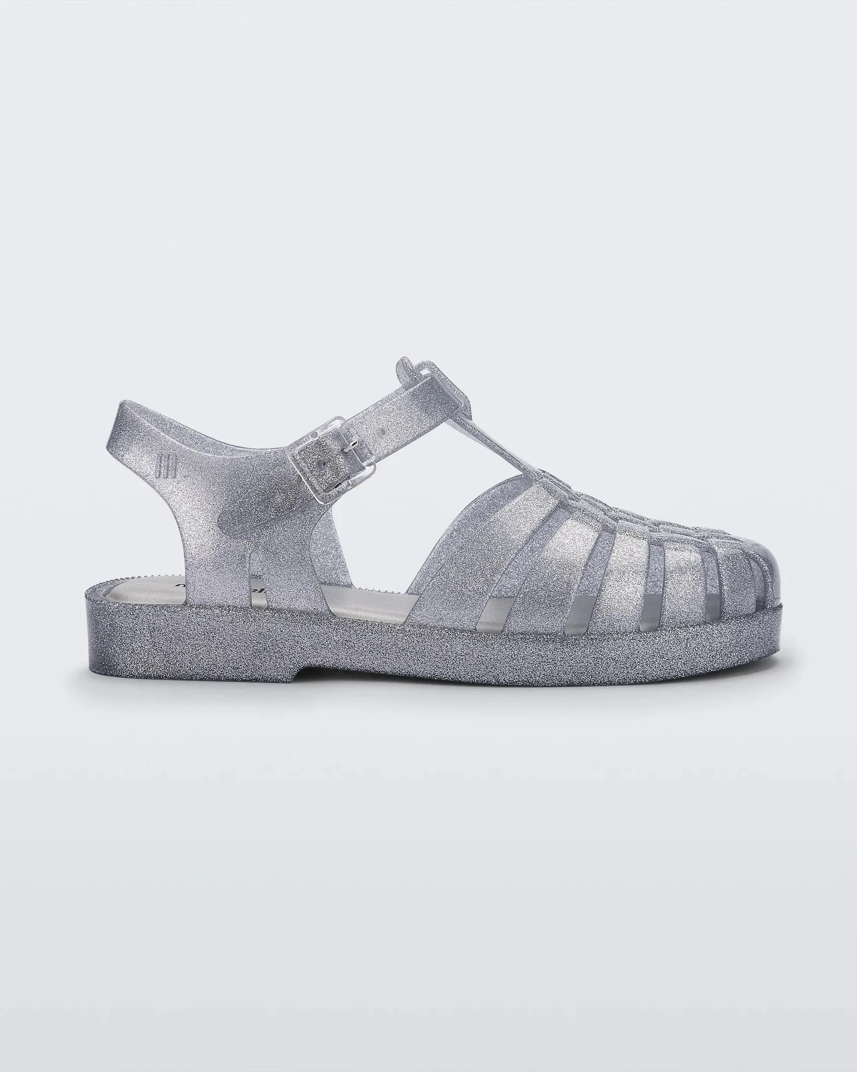 Possession Shiny Kids Sandals- Glitter Clear