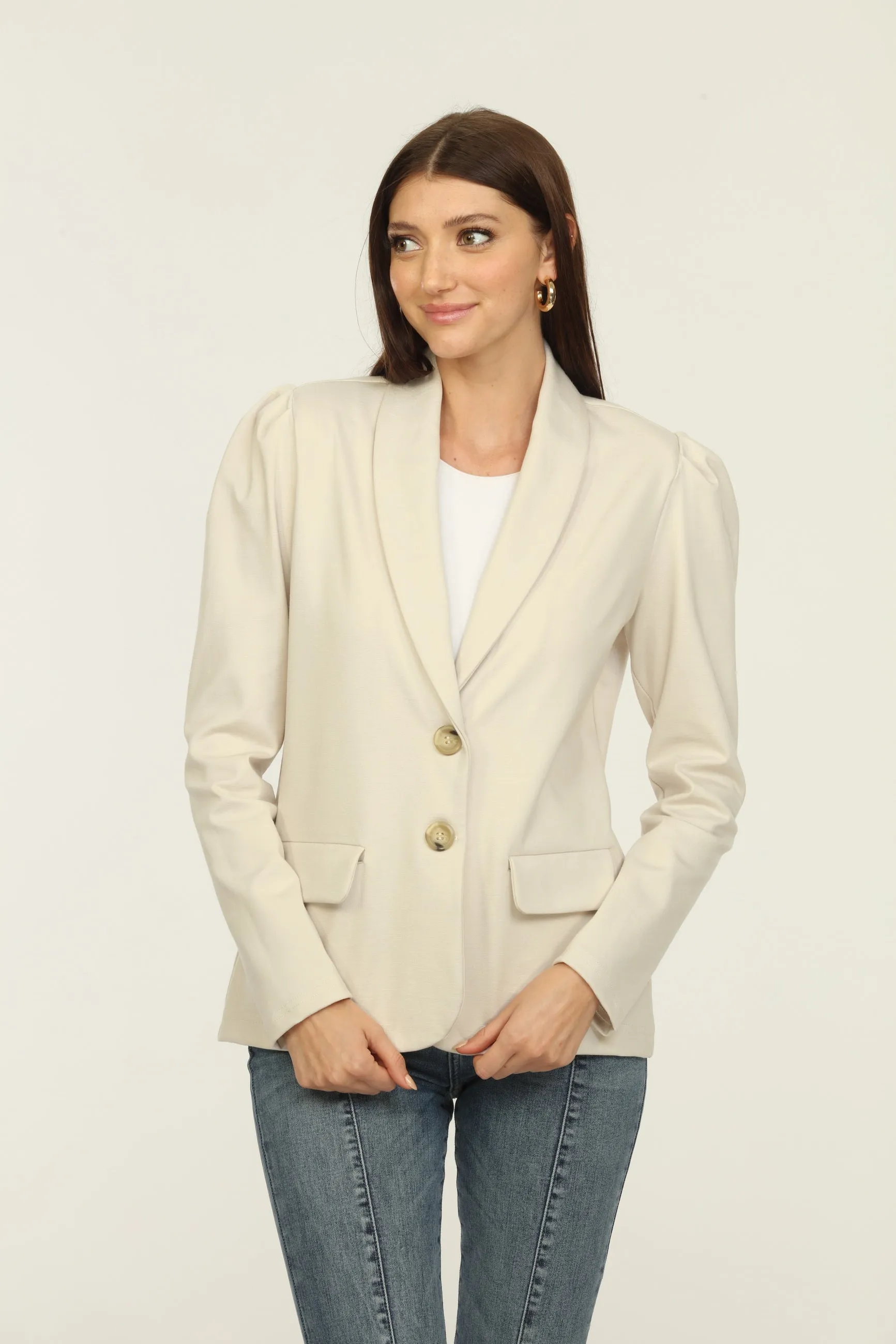 Puff Sleeve Blazer