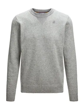 Pullover K-way uomo K2112PW Sebastien grigio chiaro