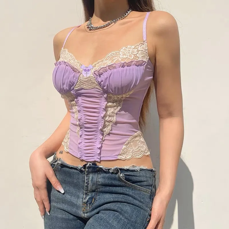 Purple Lace Camisole