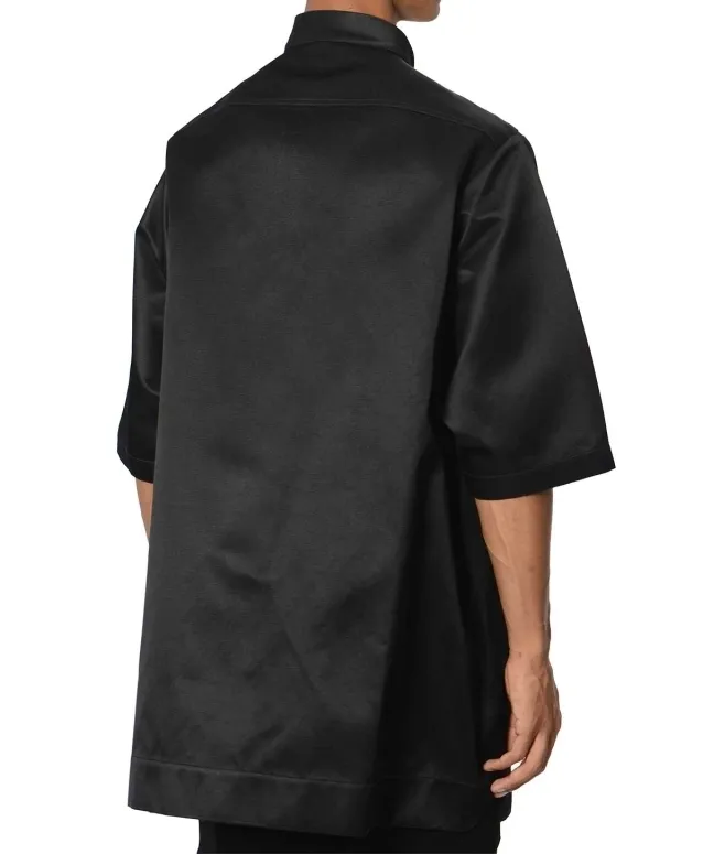 RICK OWENS  |Silk Street Style Plain Cotton Short Sleeves