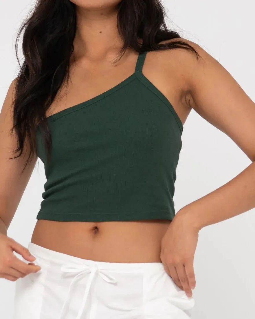 Rusty Everywhere One Shoulder Tank