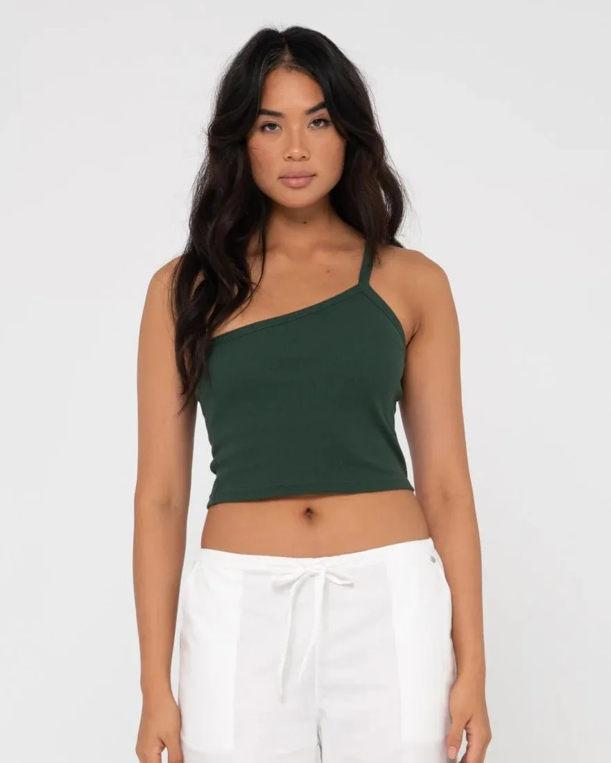 Rusty Everywhere One Shoulder Tank