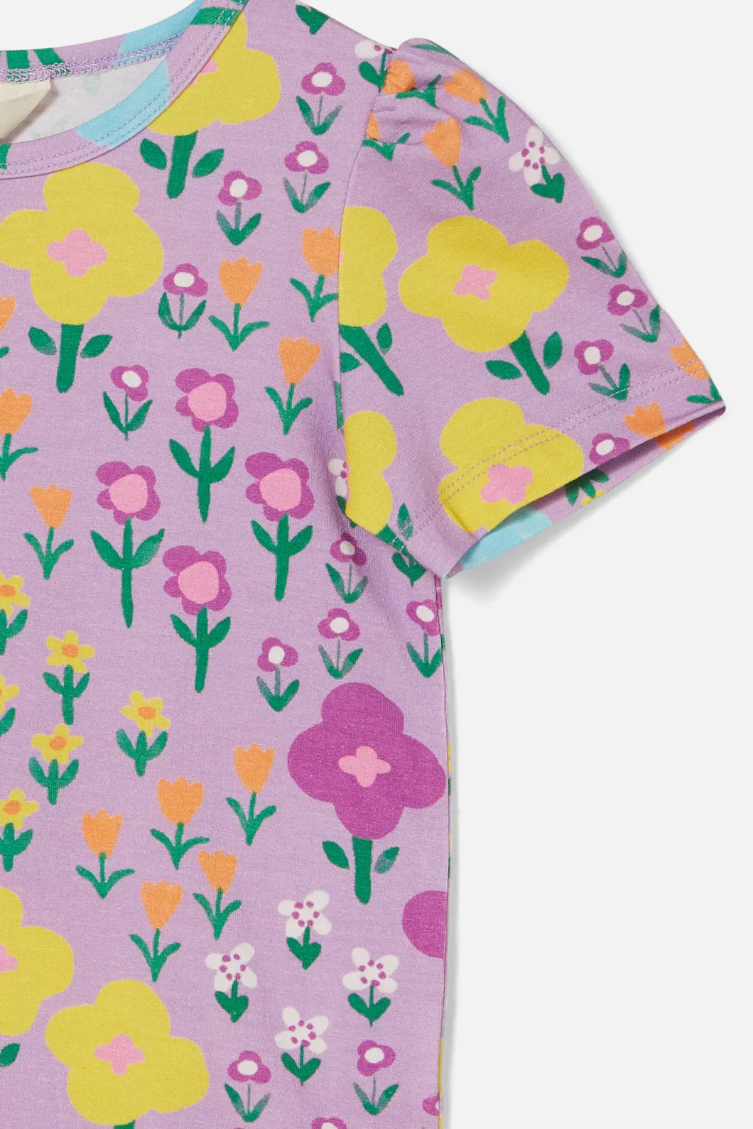 Scandi Flower Kids Short Sleeve Tee