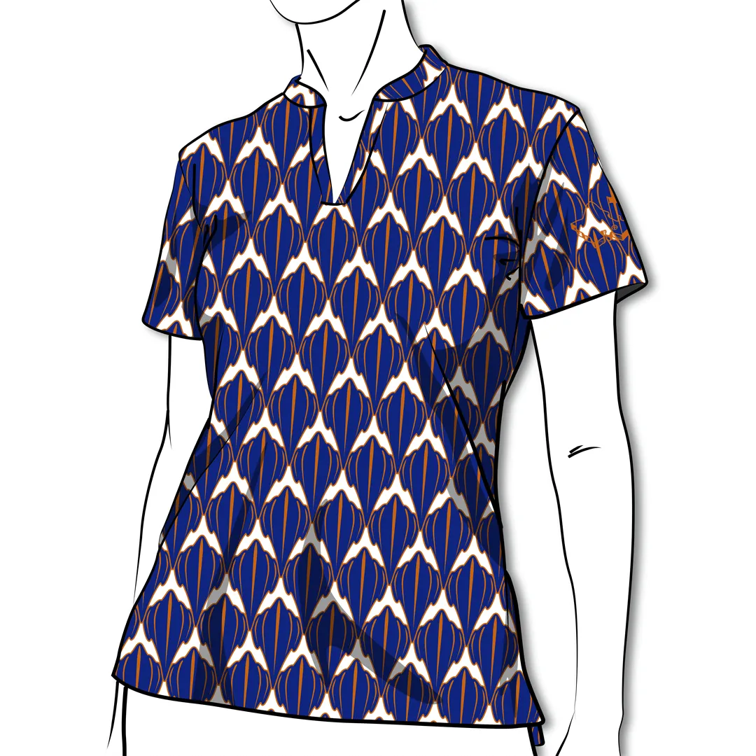 Shark Cobalt Rust - OGA Ladies Polo - Cobalt Blue