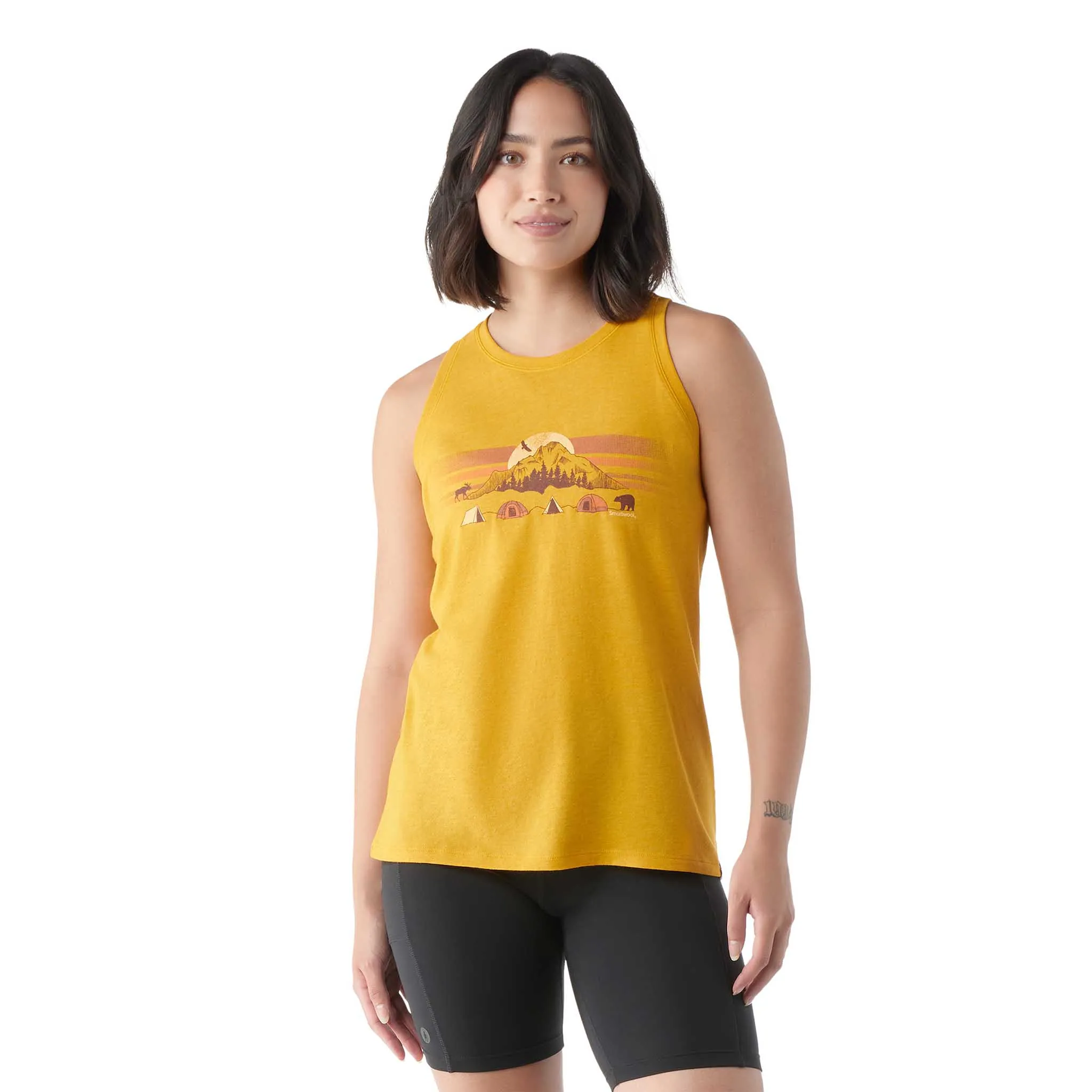 Smartwool camisole imprimée Mountain Moon à col près du cou pour femme