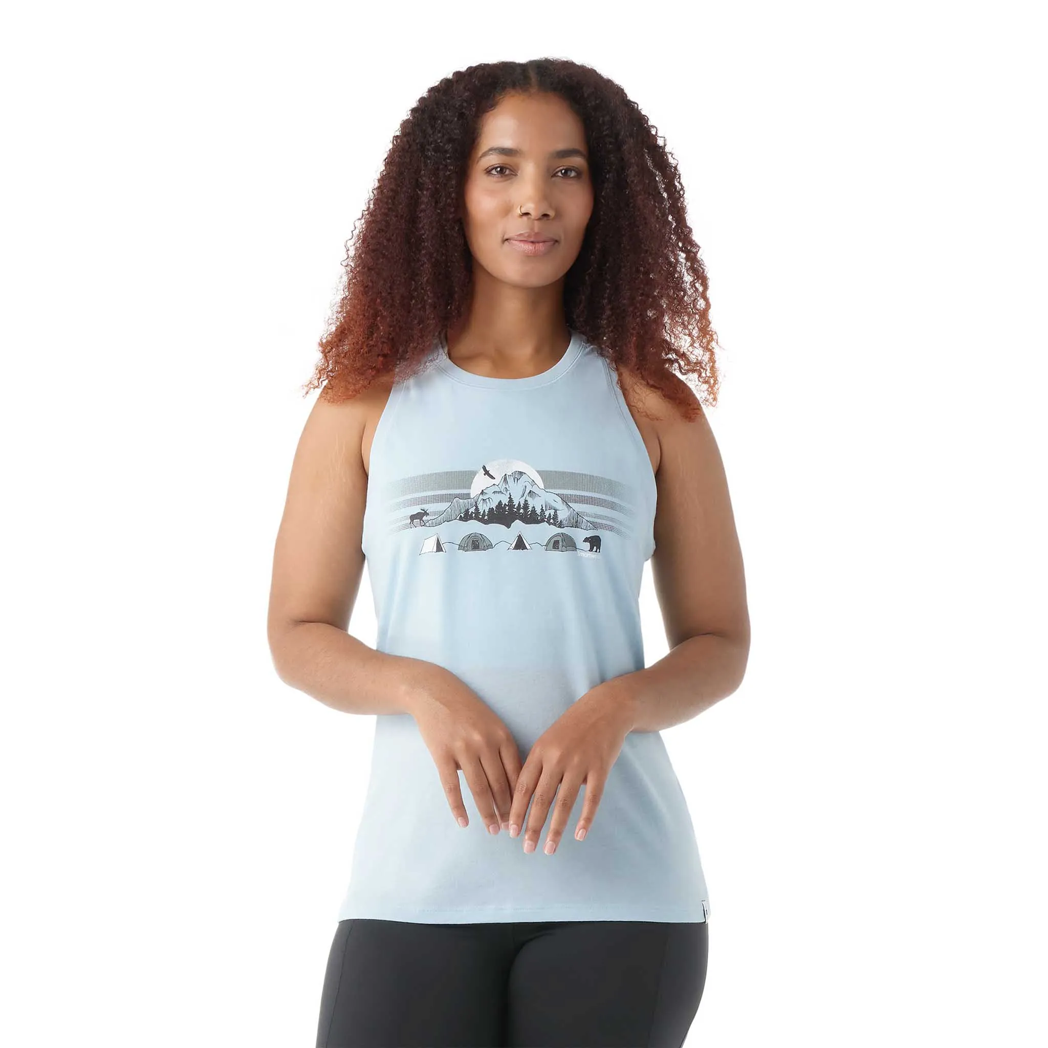 Smartwool camisole imprimée Mountain Moon à col près du cou pour femme