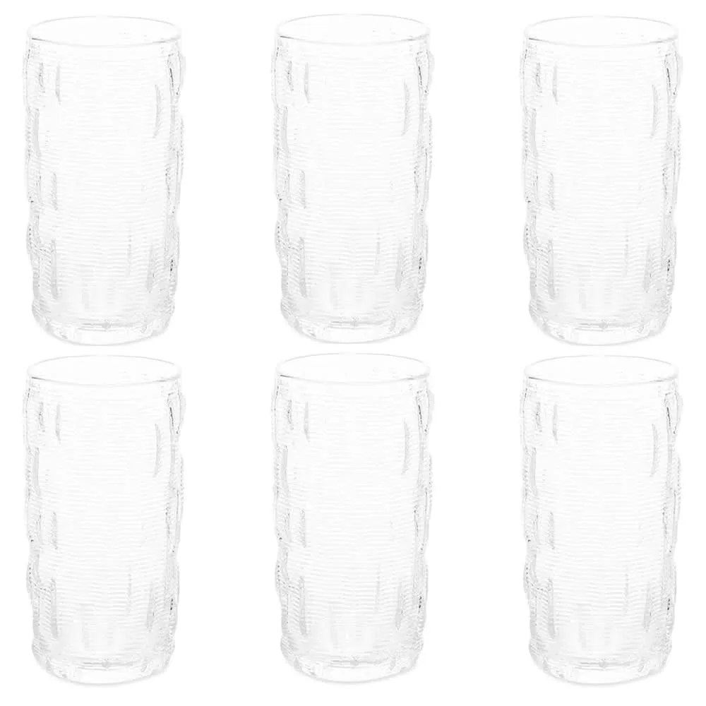 Soho Home Mara Highball Glasses - Set of SixClear