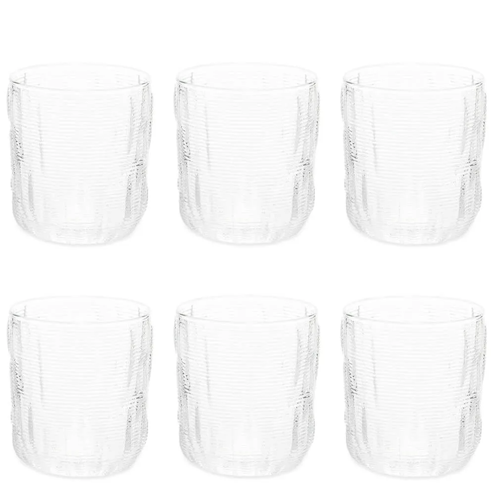 Soho Home Mara Tumbler Glasses - Set of SixClear