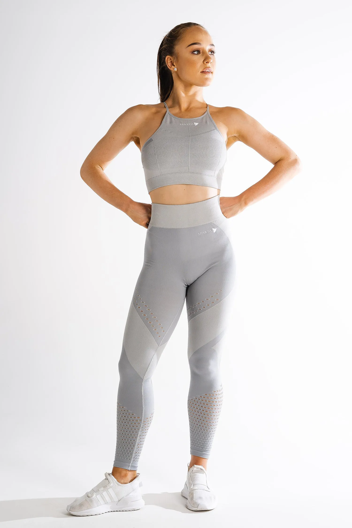 Sparta Laconic Seamless Leggings - Charcoal Grey