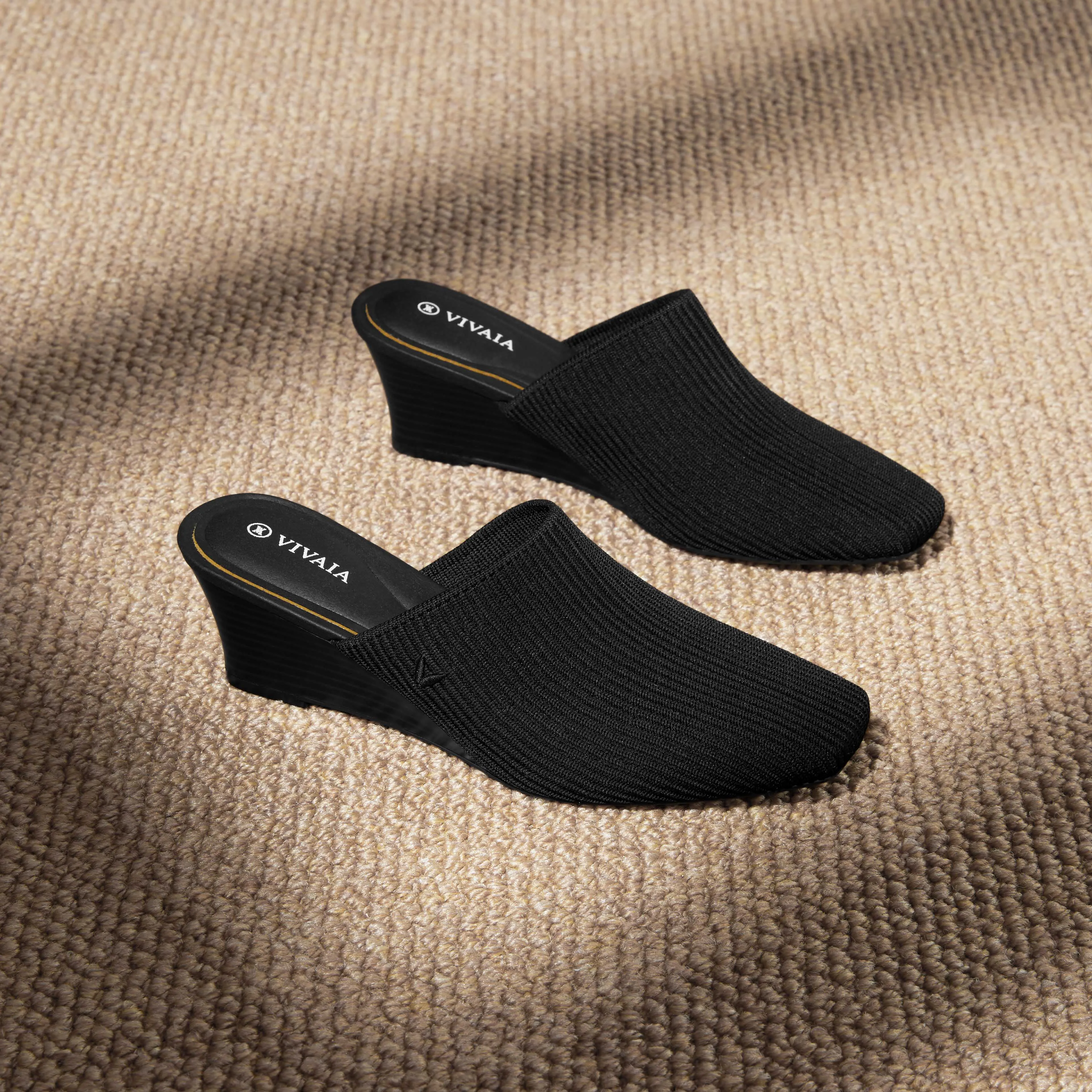   Square-Toe Wedge Mules (Margot Wedge Mules)