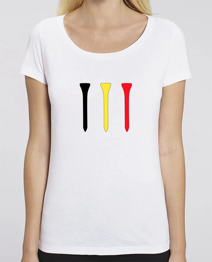 T-Shirt en coton bio TEES NOIR JAUNE ROUGE Belgique