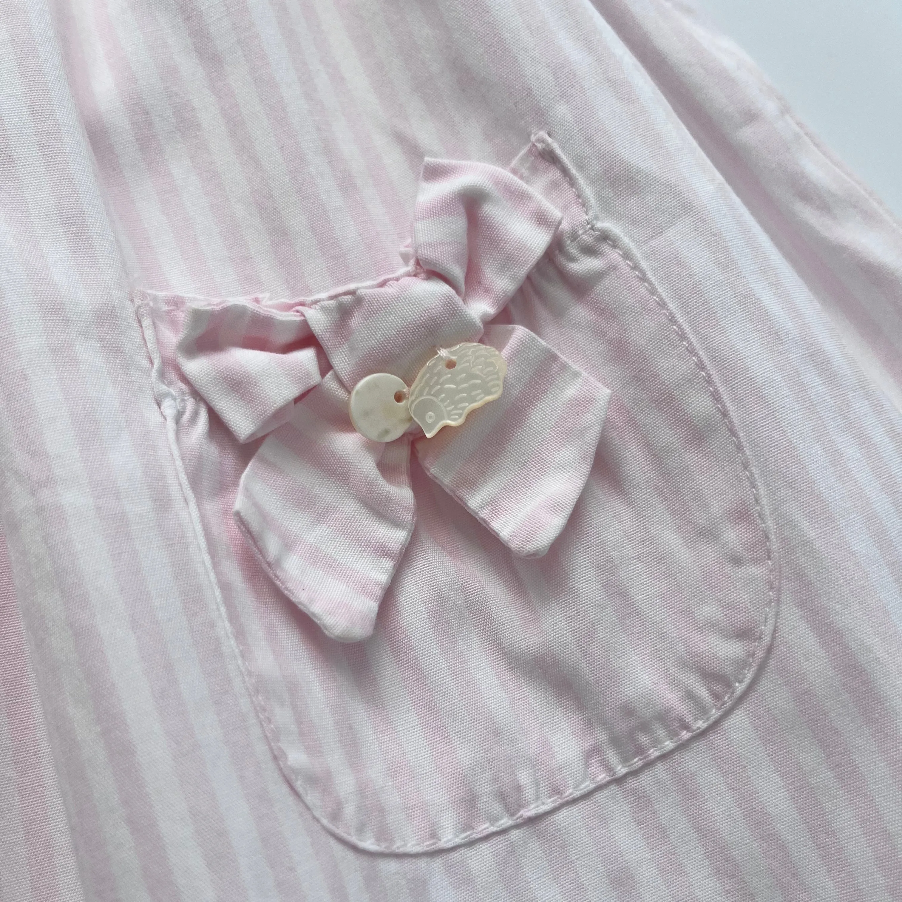 Tartine et Chocolat Pink And White Stripe Dress: 2 Years