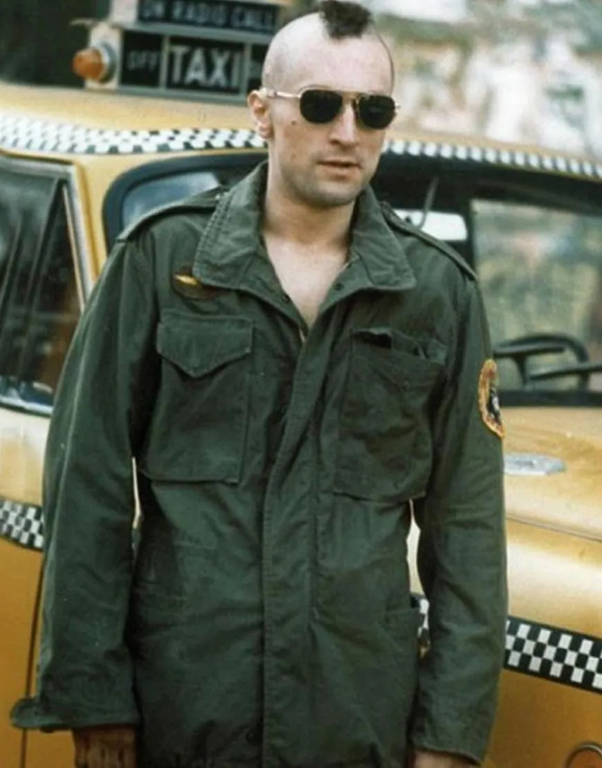 Taxi Driver Military Robert De Niro Green Jacket | Travis Military Jacket