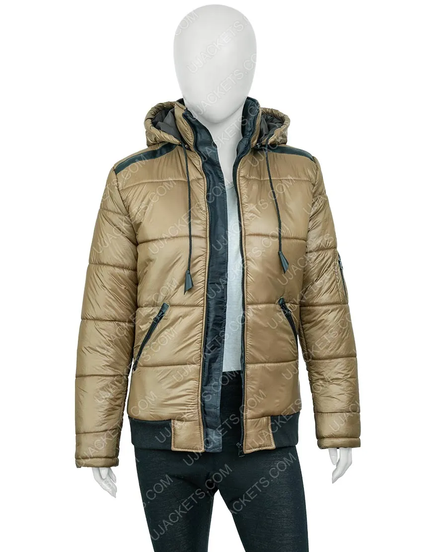 Ted Lasso S02 Juno Temple Gold Puffer Jacket | Ujackets.com - 40% OFF