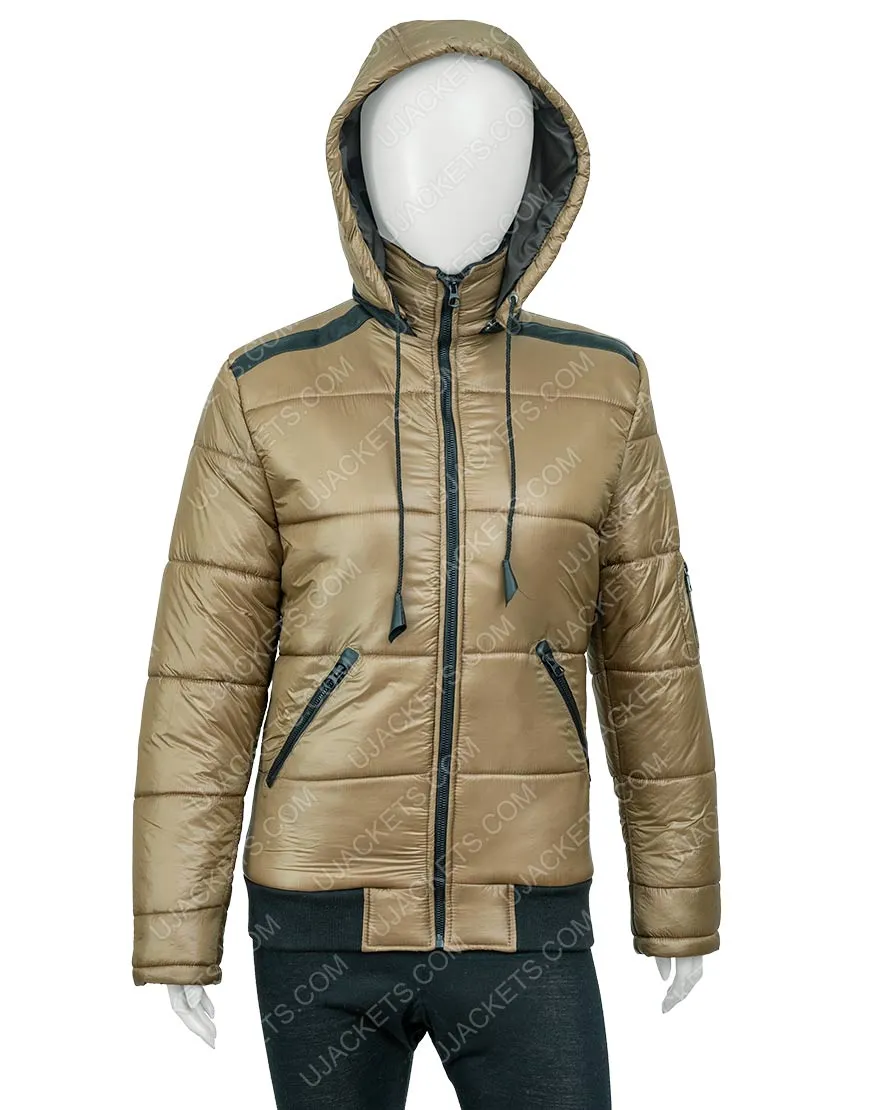 Ted Lasso S02 Juno Temple Gold Puffer Jacket | Ujackets.com - 40% OFF