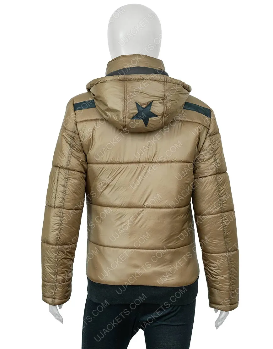 Ted Lasso S02 Juno Temple Gold Puffer Jacket | Ujackets.com - 40% OFF