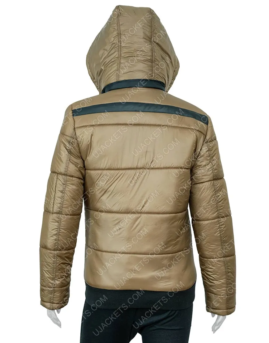 Ted Lasso S02 Juno Temple Gold Puffer Jacket | Ujackets.com - 40% OFF