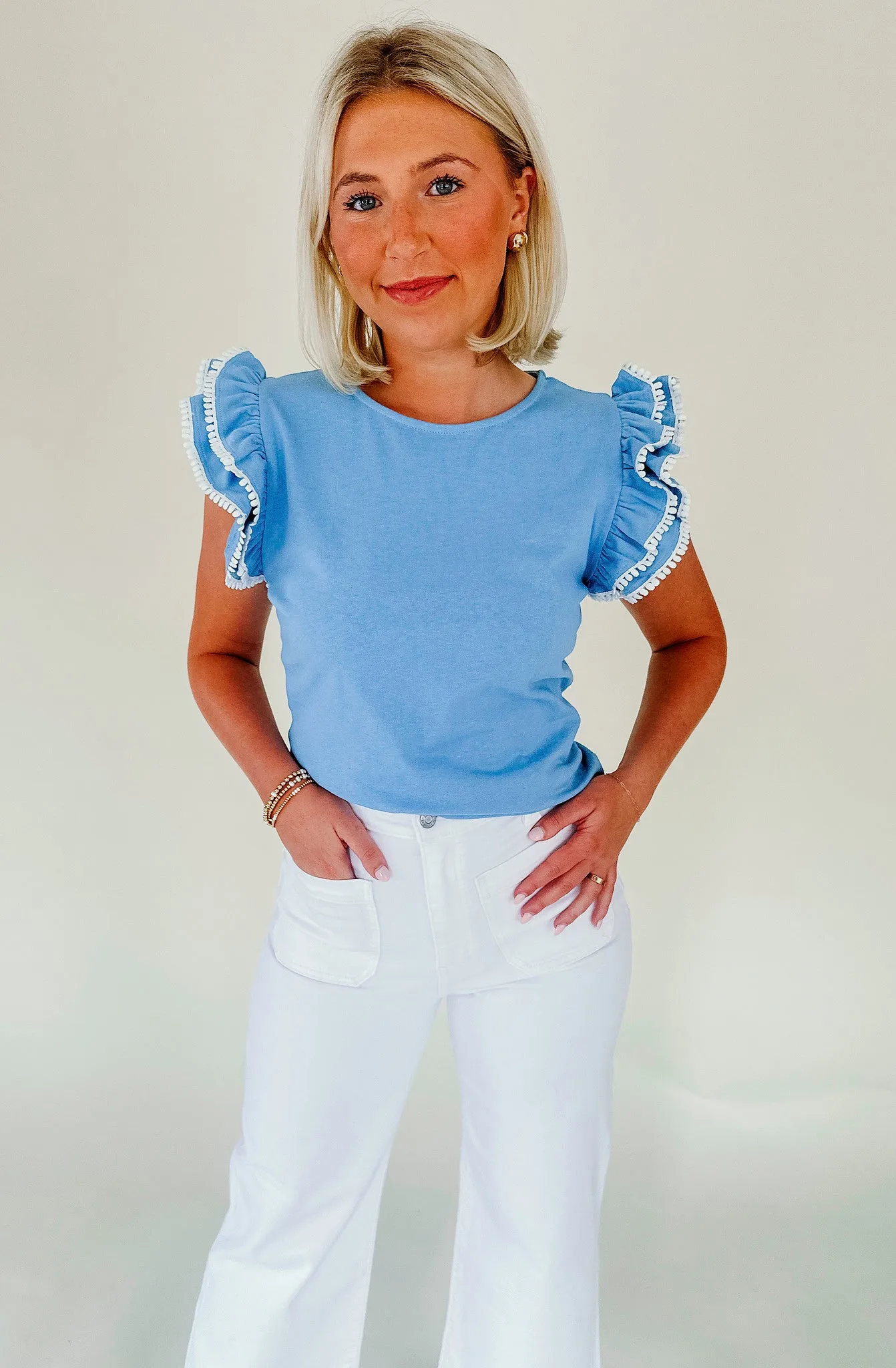 THE CHARLESTON RUFFLE TOP