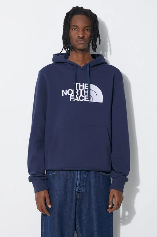 The North Face cotton sweatshirt M Drew Peak Pullover Hoodie men's navy blue color NF00AHJY8K21