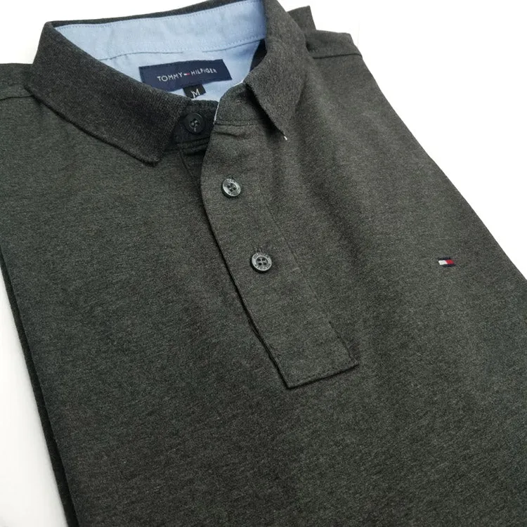 THF designer plain polo shirt | Grey