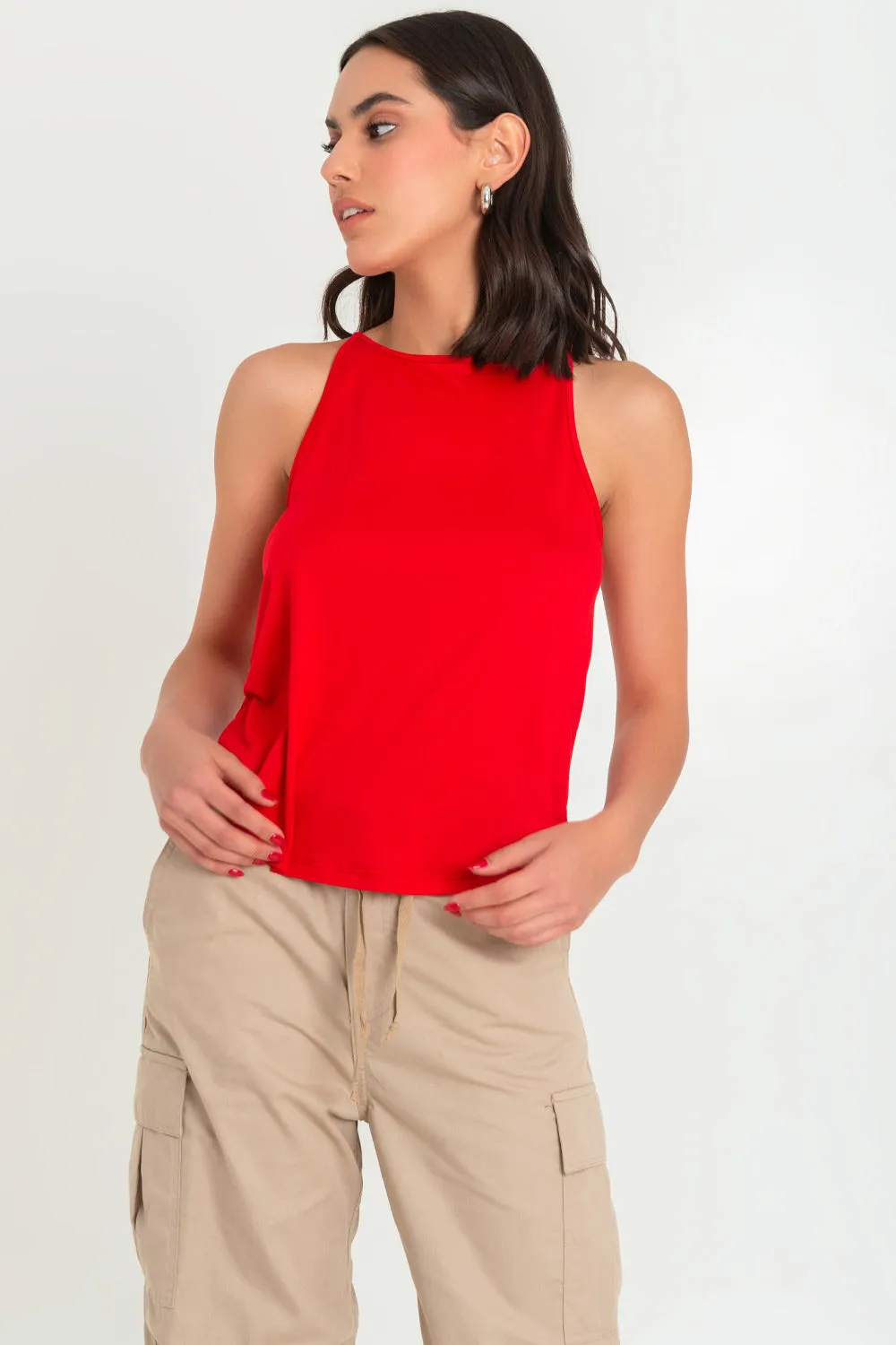 Top halter con tirantes