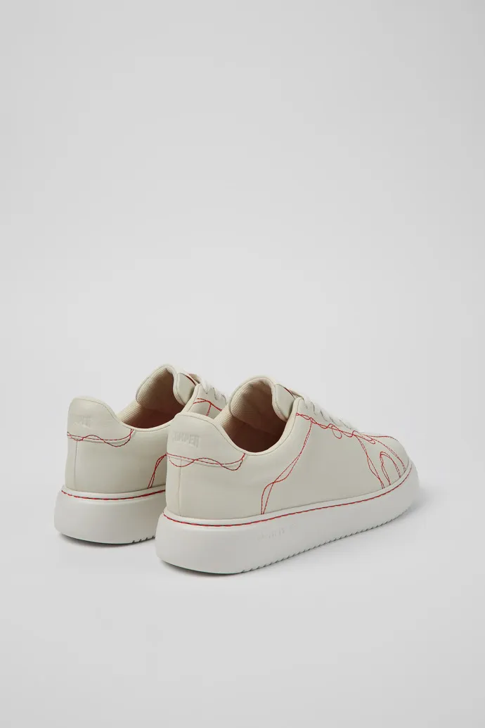 Twins White Leather Sneaker for Women