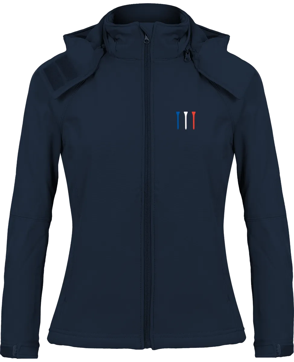 Veste Softshell tees Bleu Blanc Rouge femme