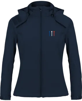 Veste Softshell tees Bleu Blanc Rouge femme