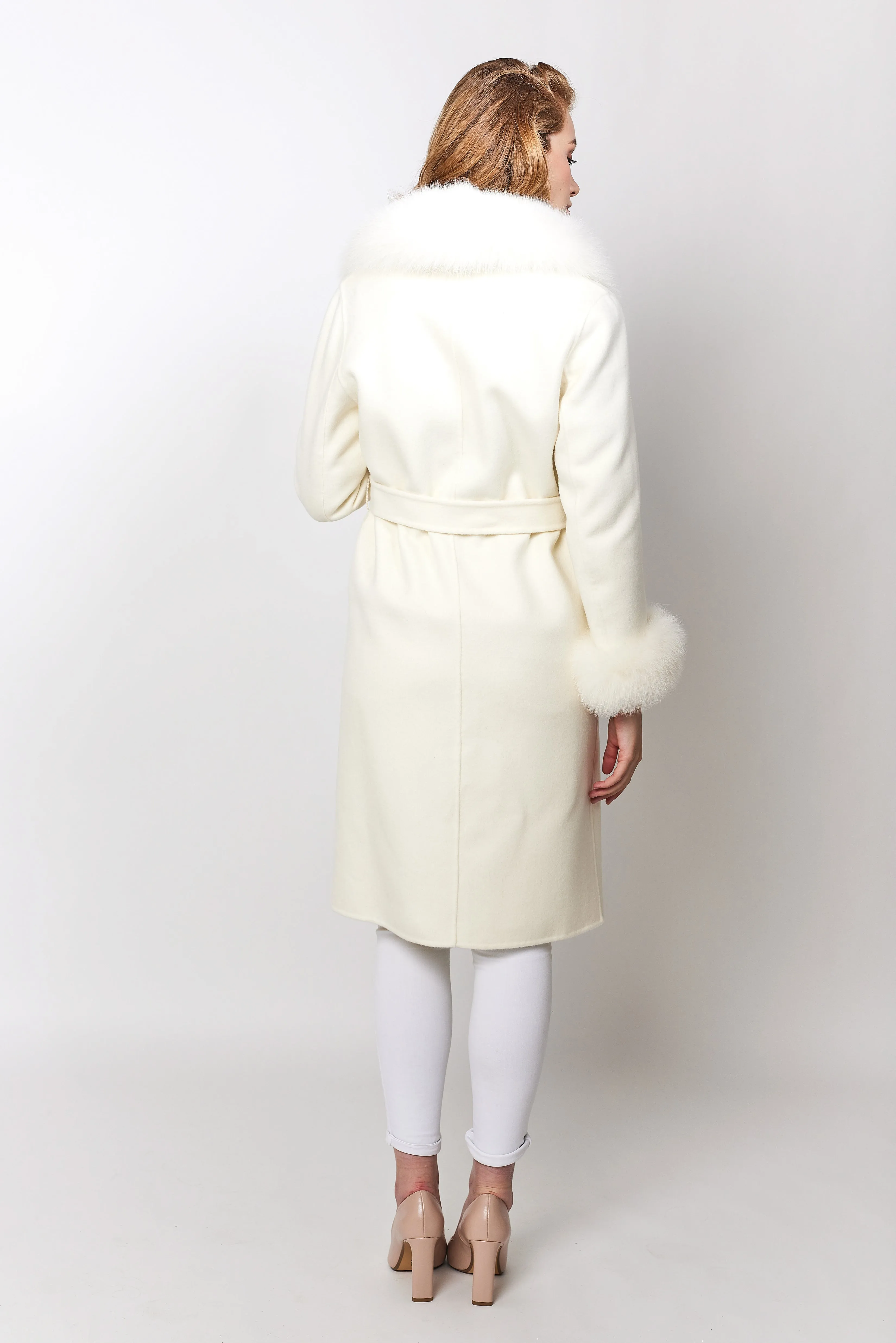 Victoire Cashmere Coat - Ivory